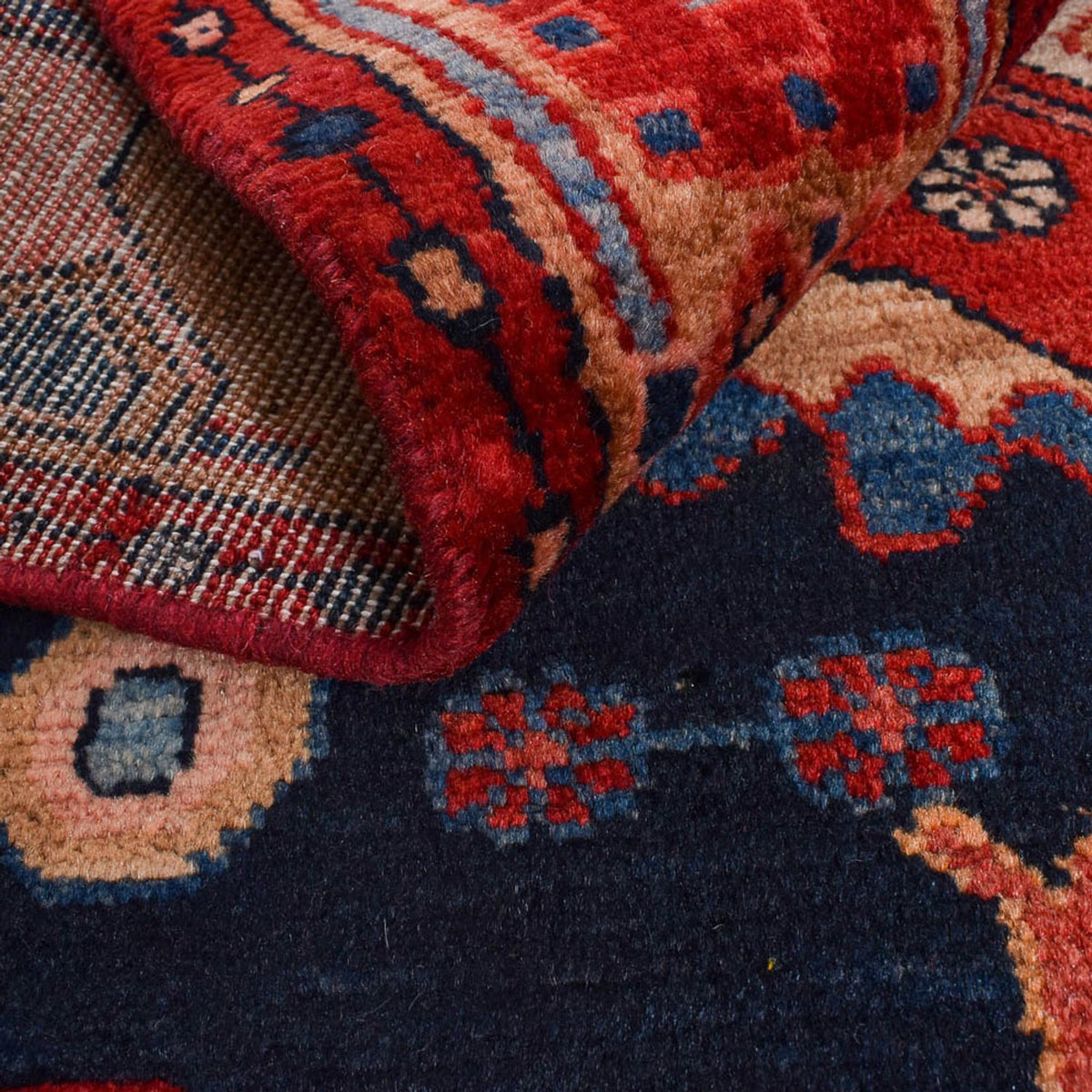 Perserteppich - Nomadic - 191 x 118 cm - dunkelblau