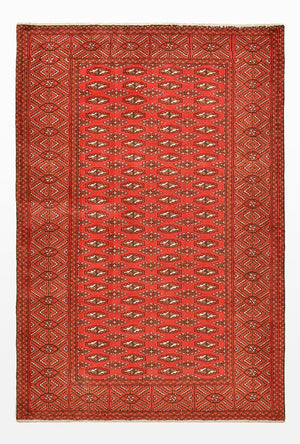 Turkaman Teppich - 186 x 125 cm - rot