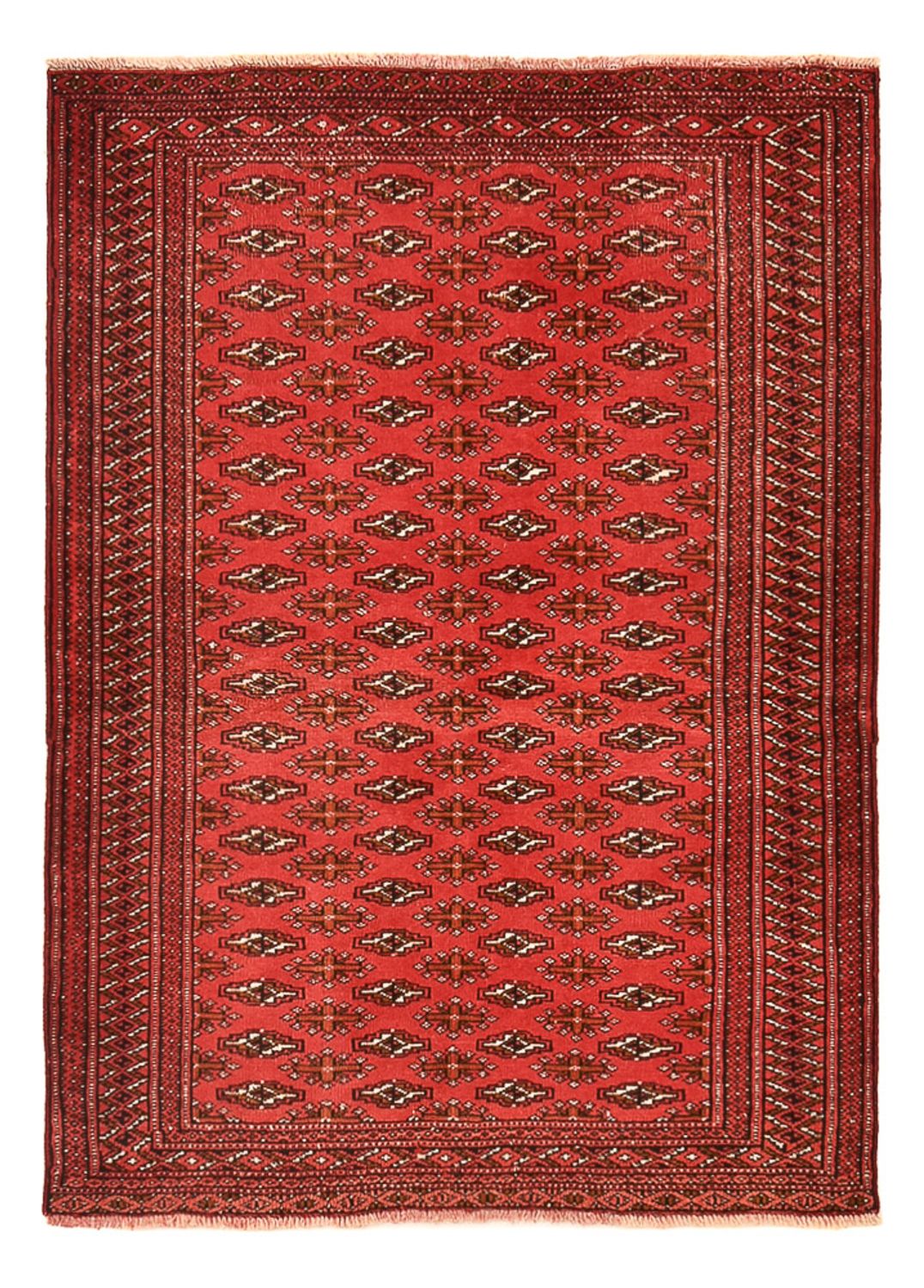 Turkaman Teppich - 138 x 98 cm - rot