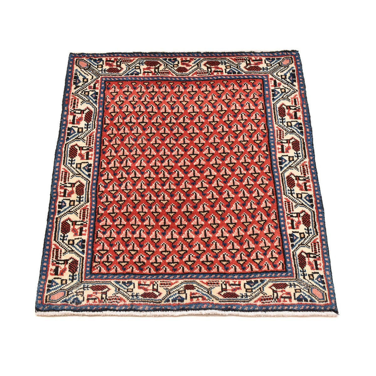 Perserteppich - Nomadic - 70 x 60 cm - rot