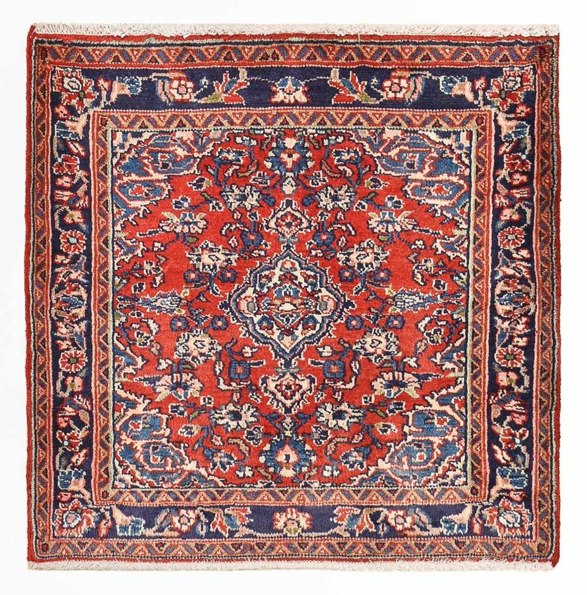 Perserteppich - Nomadic quadratisch  - 67 x 67 cm - rot