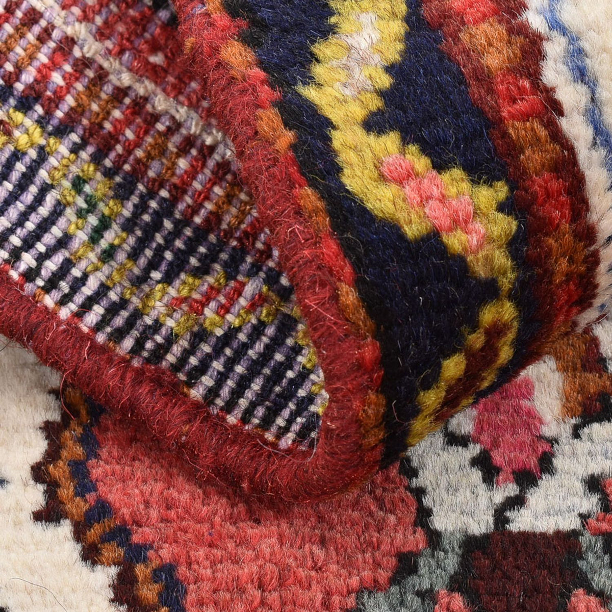 Perserteppich - Nomadic quadratisch  - 65 x 65 cm - rot