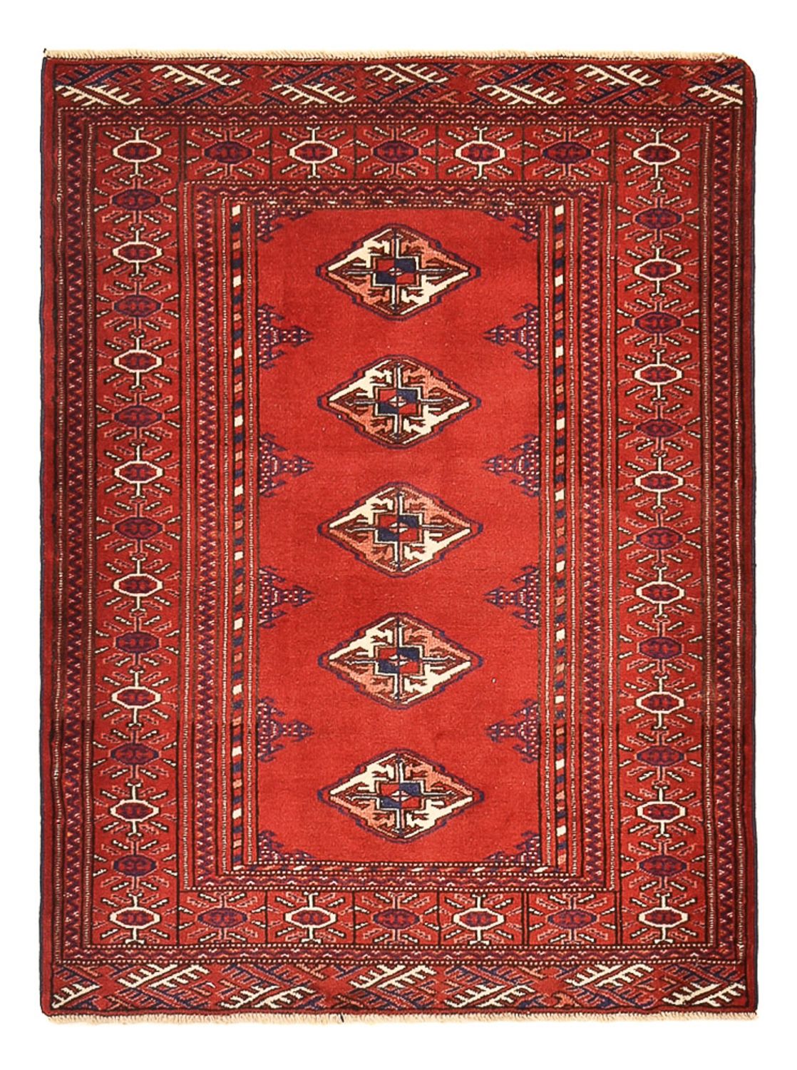 Turkaman Teppich - 115 x 87 cm - rot