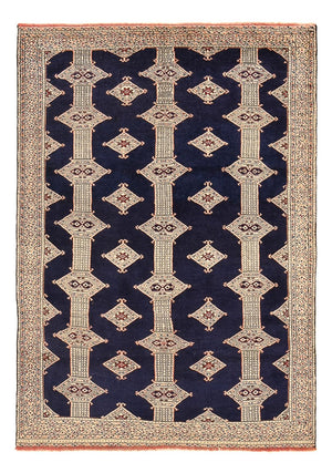 Turkaman Teppich - 173 x 120 cm - dunkelblau