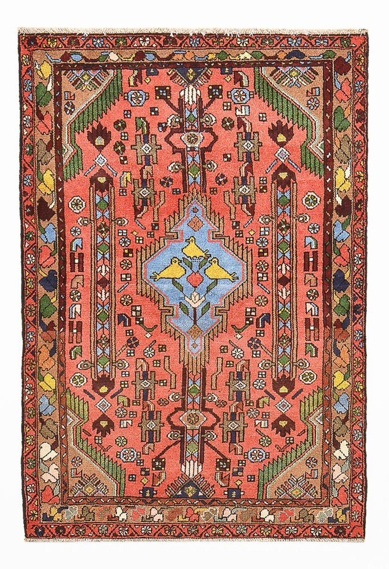 Perserteppich - Nomadic - 155 x 104 cm - hellrot