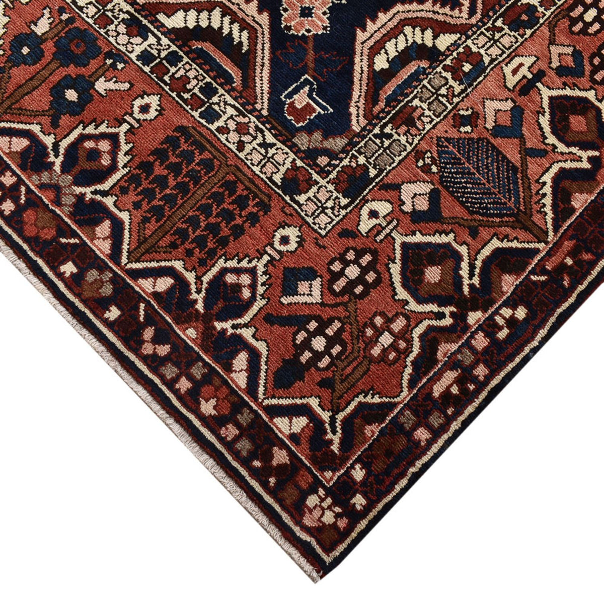 Perserteppich - Nomadic sonderform - 369 x 312 cm - dunkelrot
