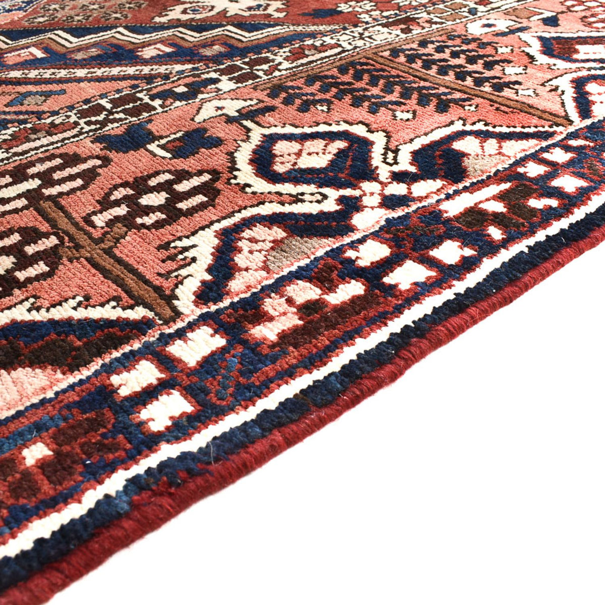 Perserteppich - Nomadic sonderform - 369 x 312 cm - dunkelrot