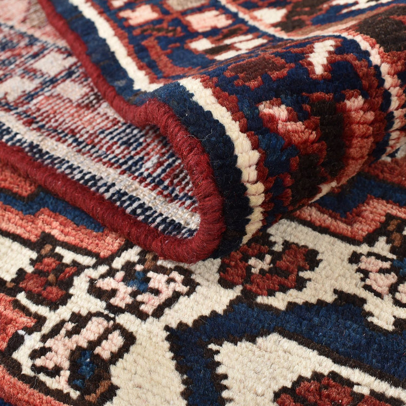 Perserteppich - Nomadic sonderform  - 369 x 312 cm - dunkelrot