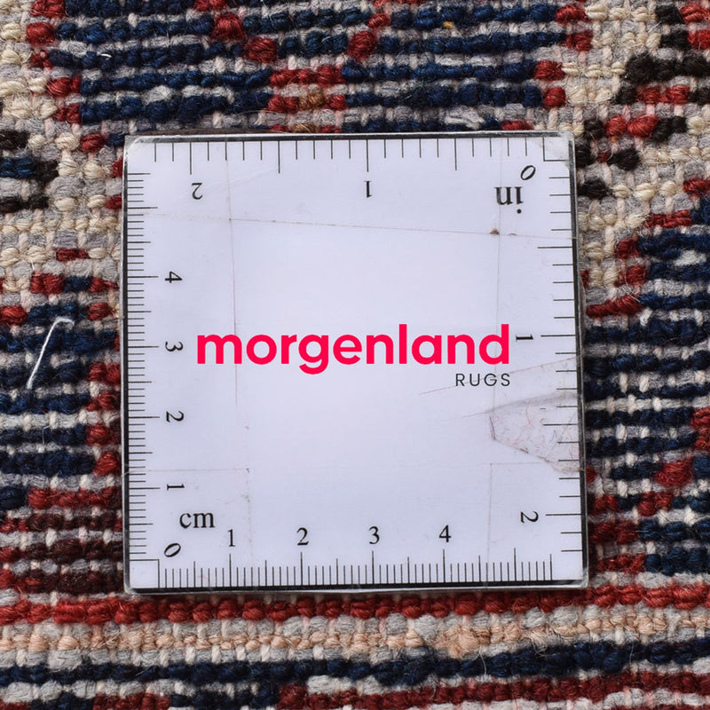 Perserteppich - Nomadic sonderform  - 369 x 312 cm - dunkelrot