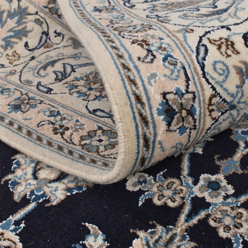 Perserteppich - Nain - 292 x 195 cm - dunkelblau