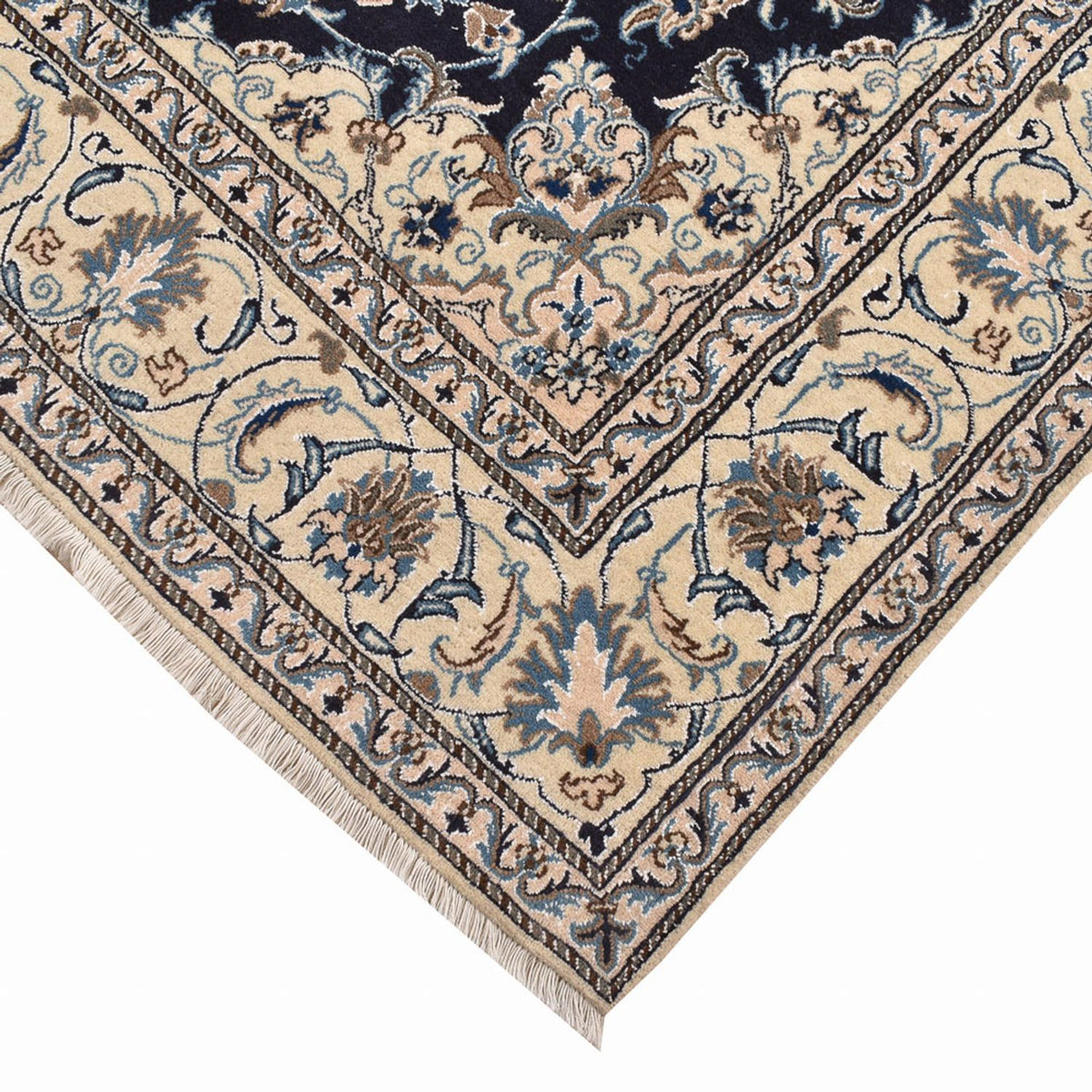 Perserteppich - Nain quadratisch - 195 x 193 cm - dunkelblau