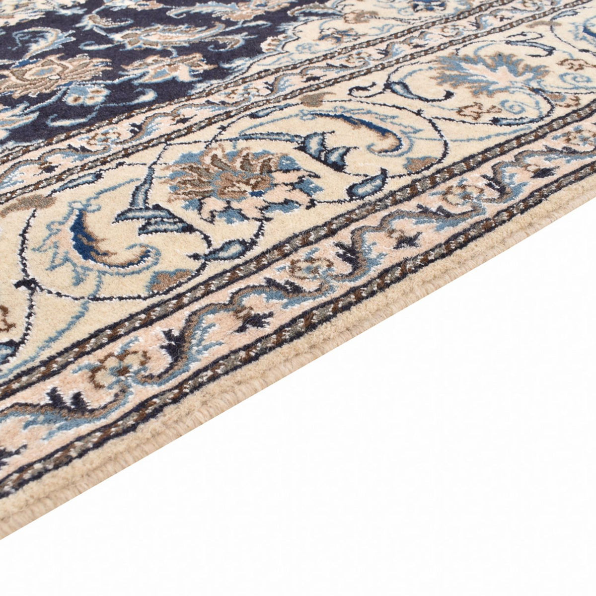 Perserteppich - Nain quadratisch - 195 x 193 cm - dunkelblau