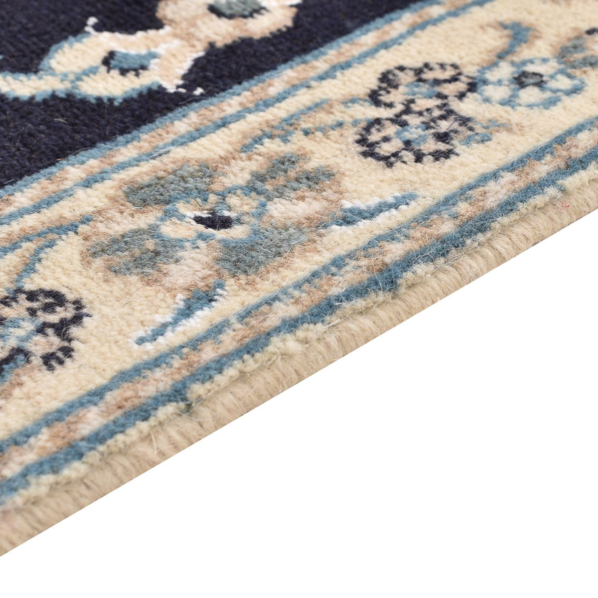 Perserteppich - Nain quadratisch - 103 x 96 cm - dunkelblau