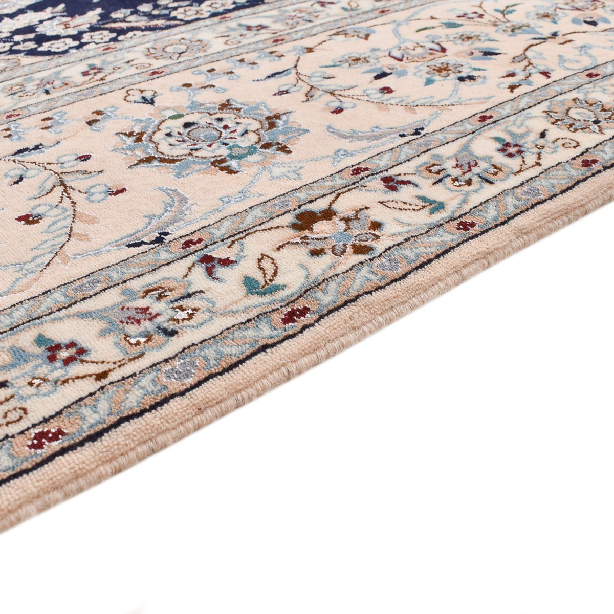 Perserteppich - Nain - Premium quadratisch - 206 x 206 cm - dunkelblau