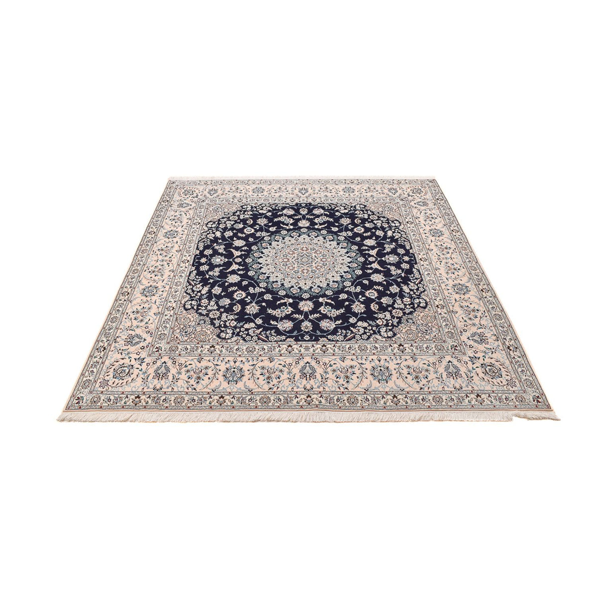 Perserteppich - Nain - Premium quadratisch - 206 x 206 cm - dunkelblau