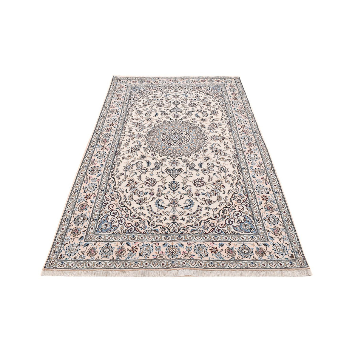 Perserteppich - Nain - Royal - 250 x 155 cm - hellgrau
