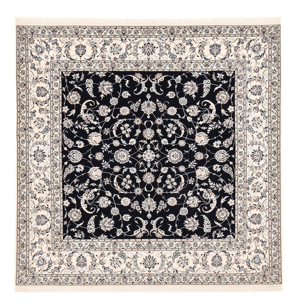 Perserteppich - Nain - Premium quadratisch - 246 x 250 cm - dunkelblau