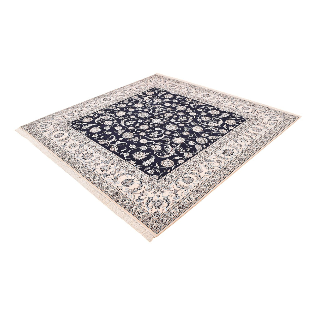 Perserteppich - Nain - Premium quadratisch - 246 x 250 cm - dunkelblau