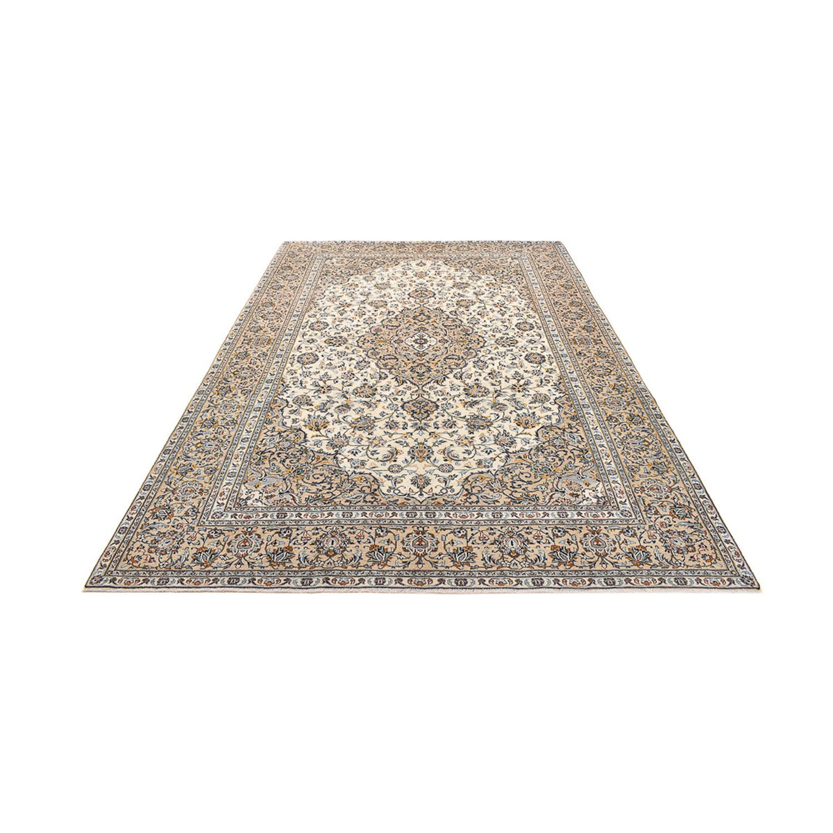 Perserteppich - Keshan - 343 x 238 cm - hellbeige