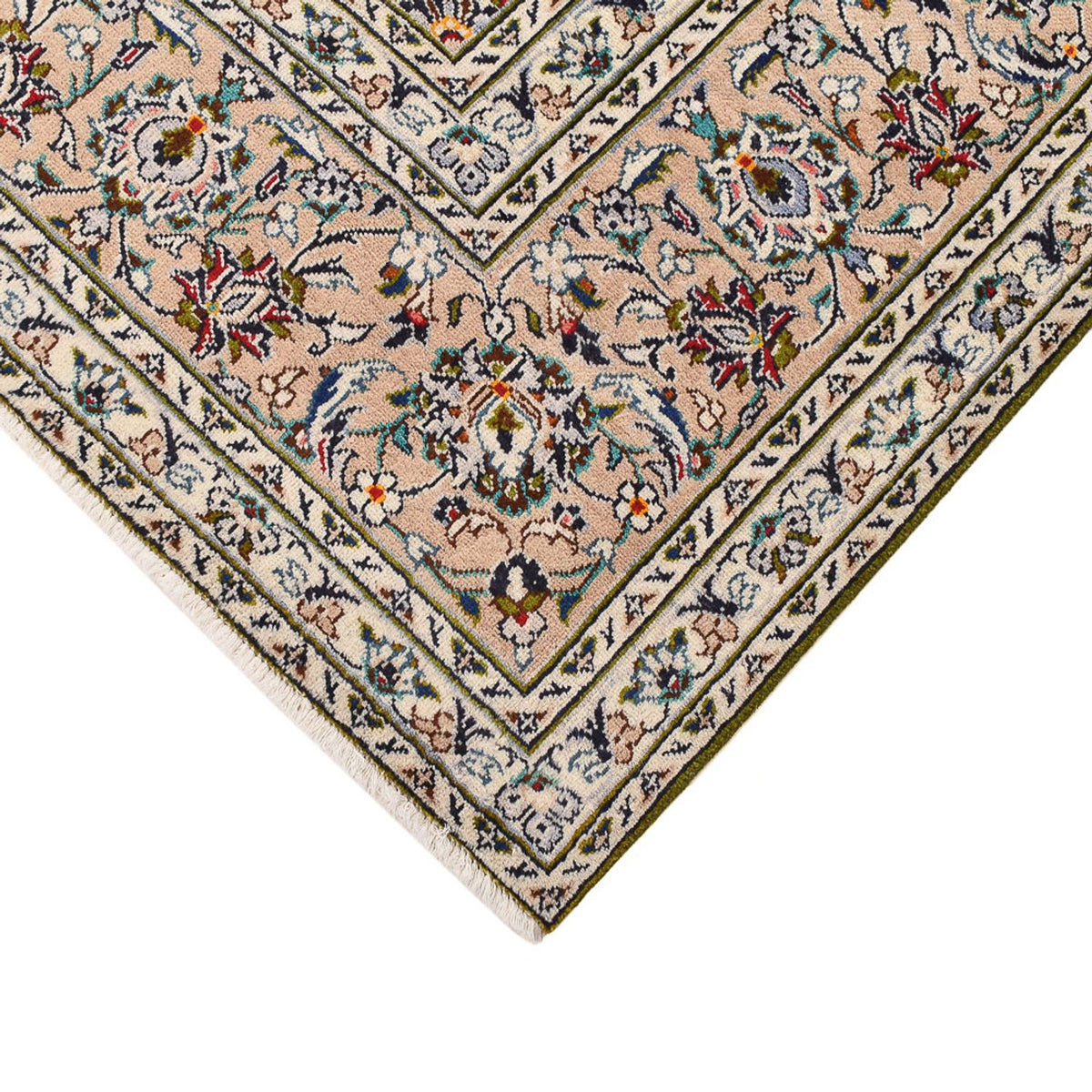 Perserteppich - Keshan - 340 x 245 cm - hellbeige