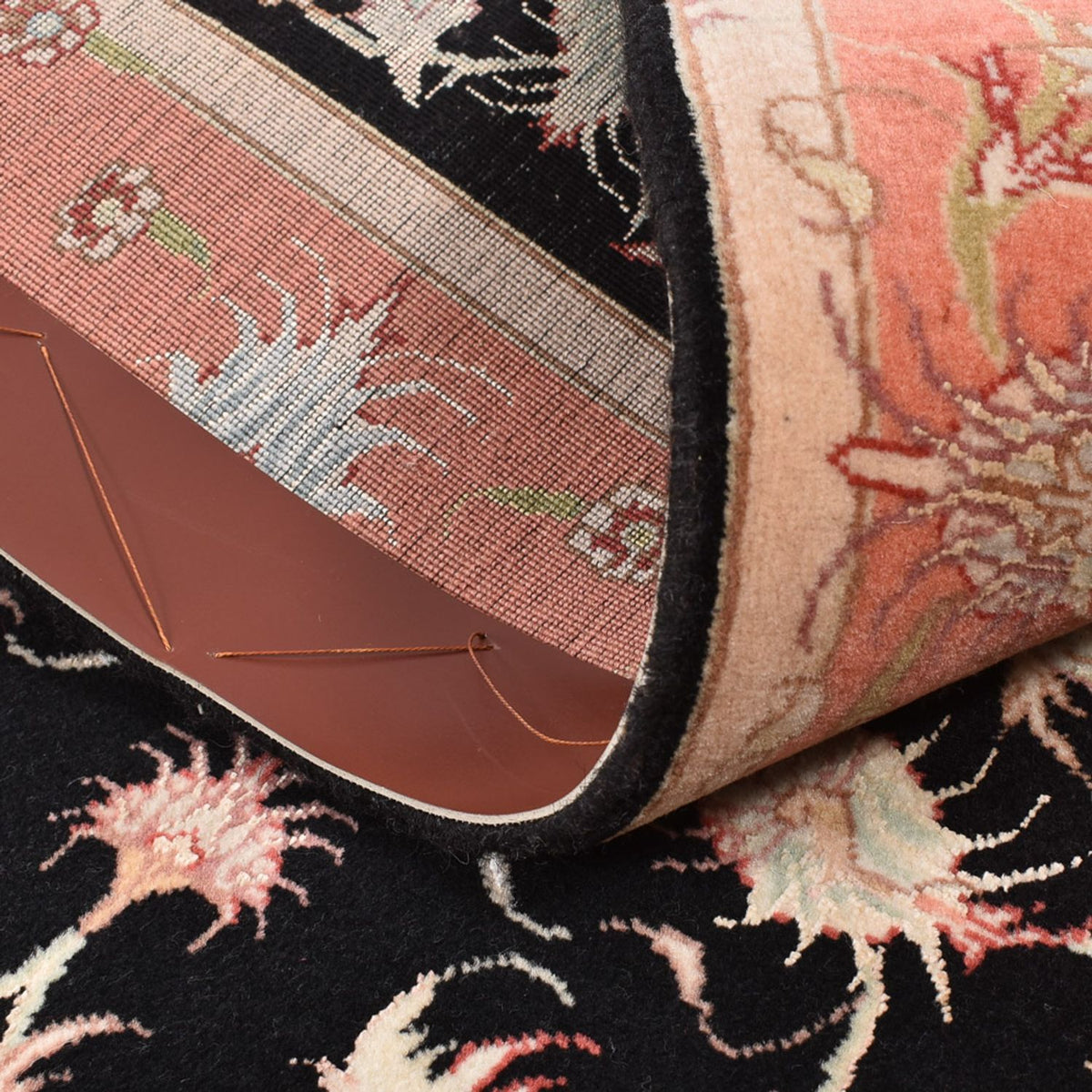 Perserteppich - Täbriz - Royal - 116 x 75 cm - dunkelblau