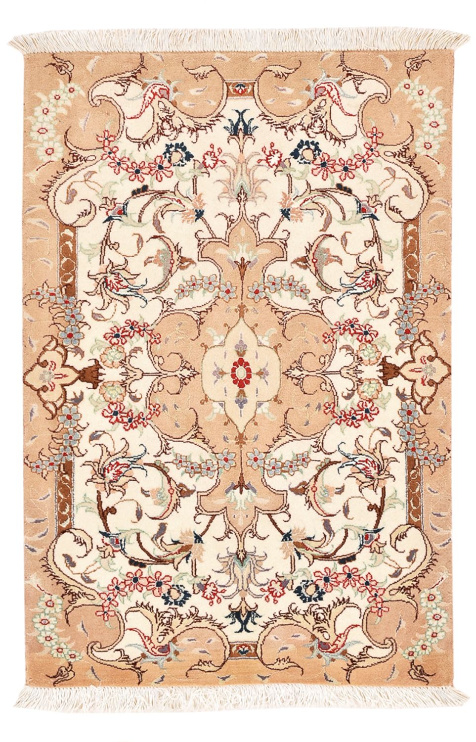 Perserteppich - Täbriz - Royal - 92 x 59 cm - hellbeige