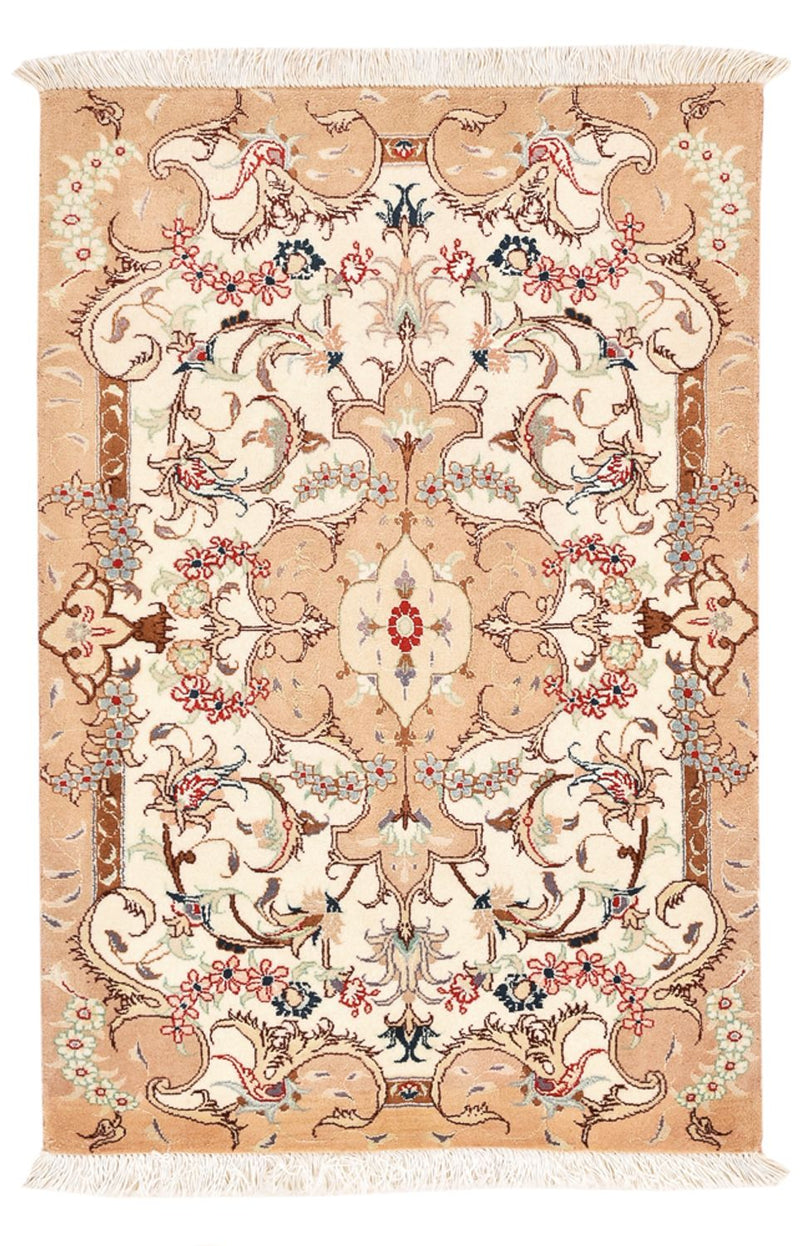 Perserteppich - Täbriz - Royal - 92 x 59 cm - hellbeige
