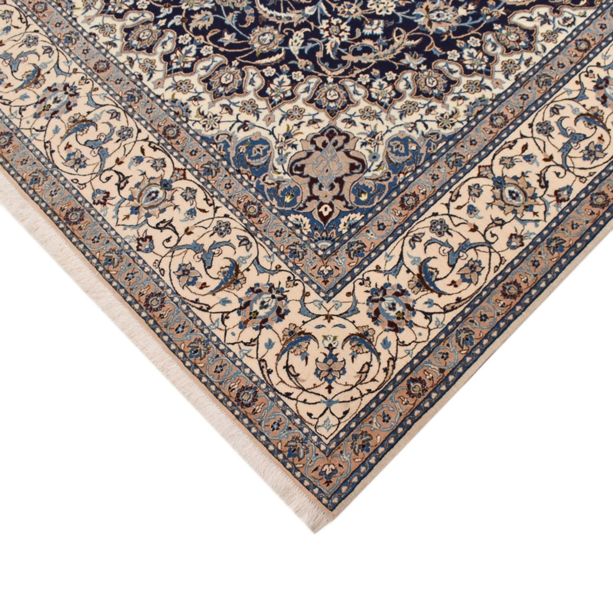 Perserteppich - Nain - Premium - 308 x 211 cm - dunkelblau
