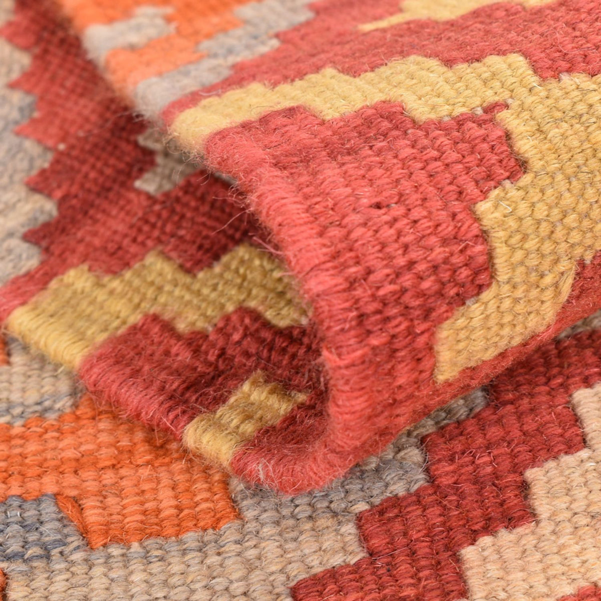 Läufer Kelim - Oriental - 201 x 58 cm - mehrfarbig