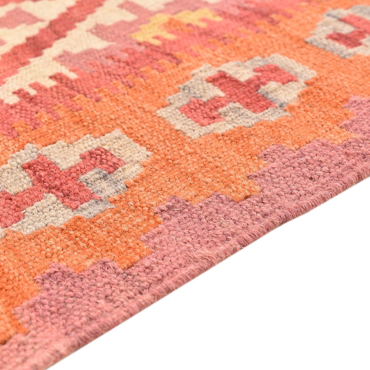 Läufer Kelim - Oriental - 201 x 61 cm - mehrfarbig