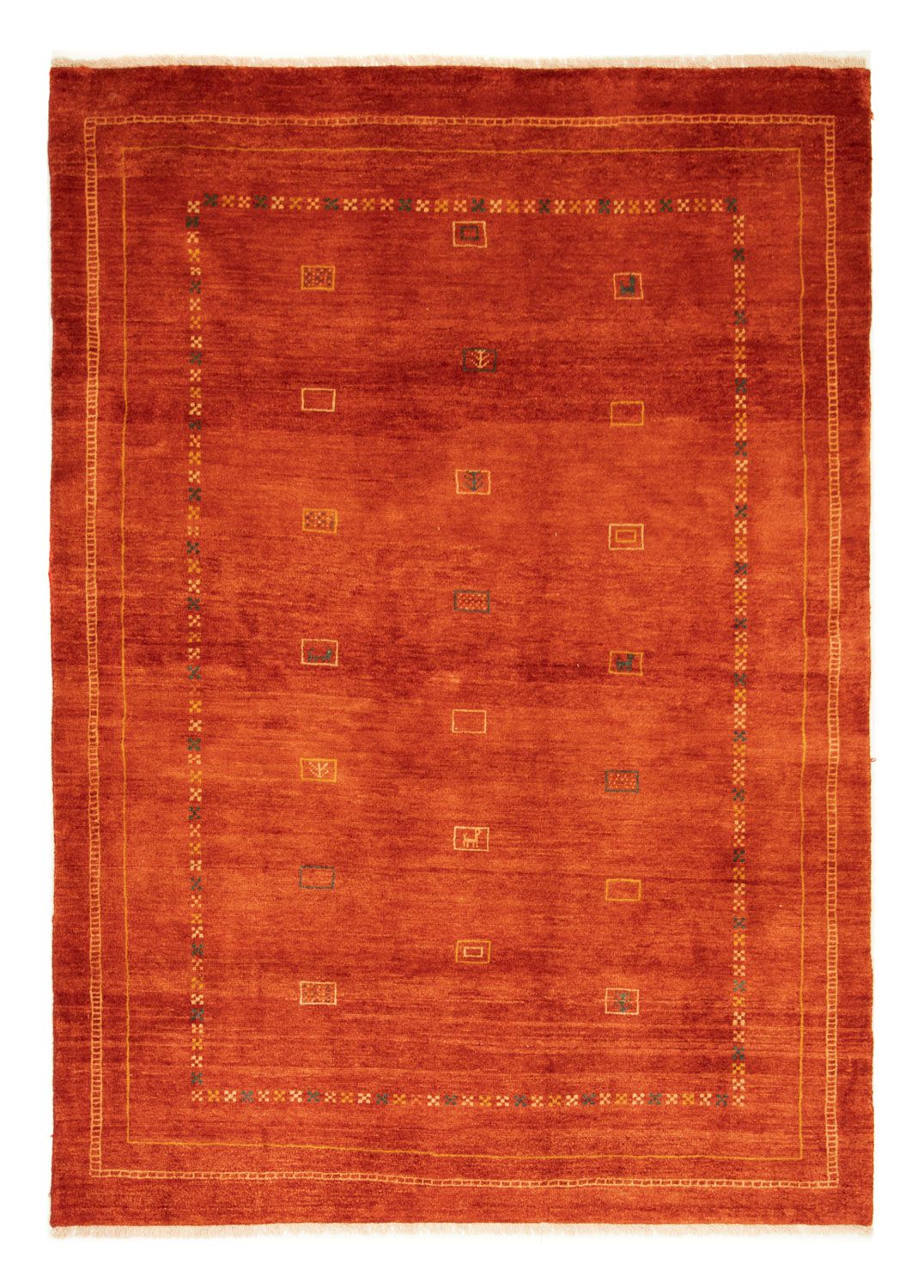 Gabbeh Teppich - Perser 236 x 171 cm - rot
