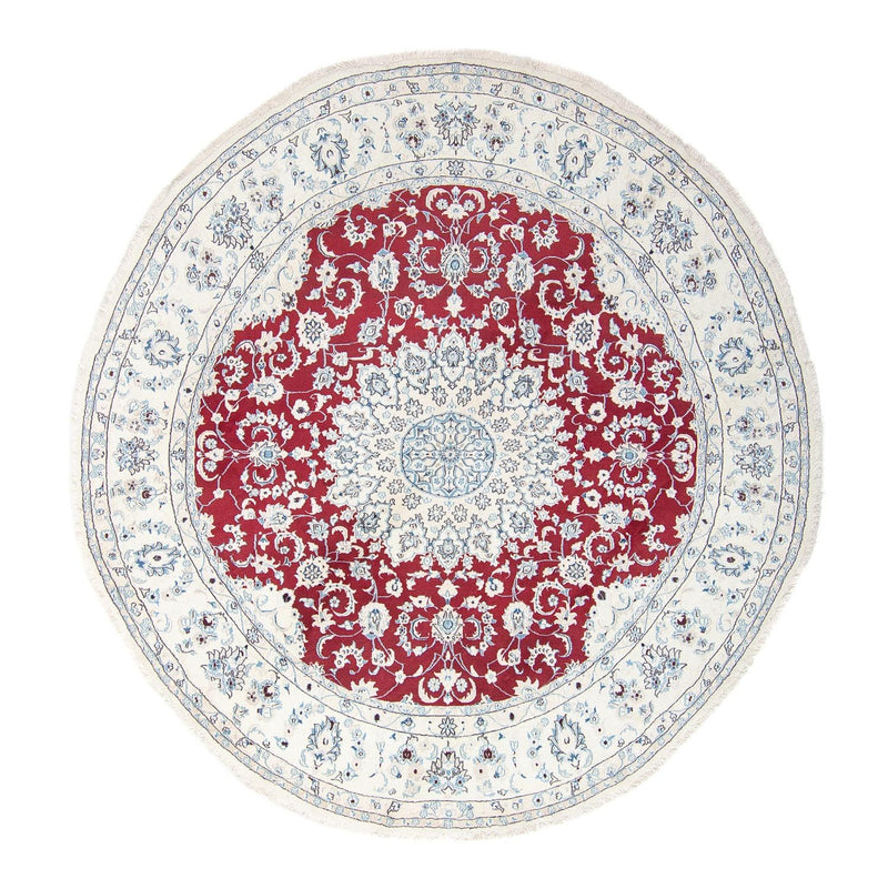 Perserteppich - Nain 300 x 300 cm - dunkelrot