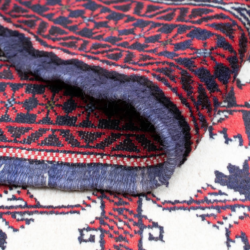 Belutsch Teppich 136 x 89 cm - rot