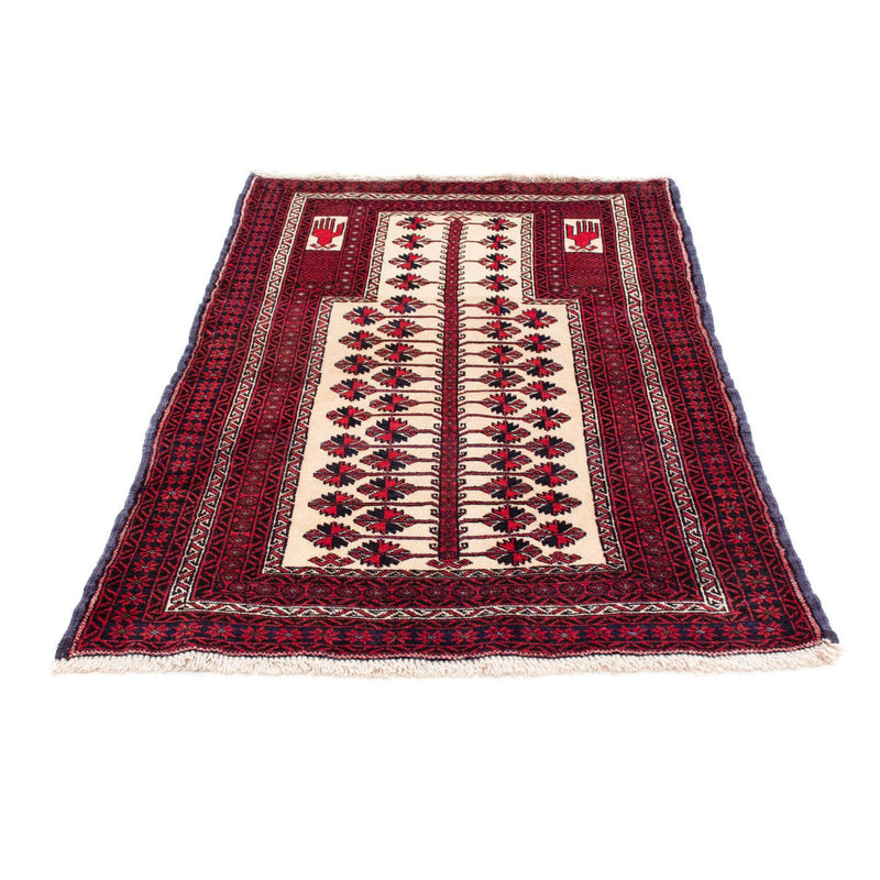 Belutsch Teppich 136 x 89 cm - rot