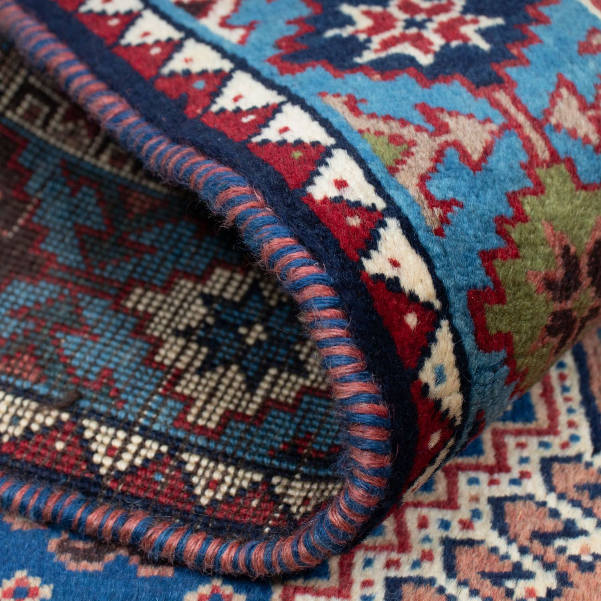 Perserteppich - Nomadic 140 x 100 cm - dunkelblau