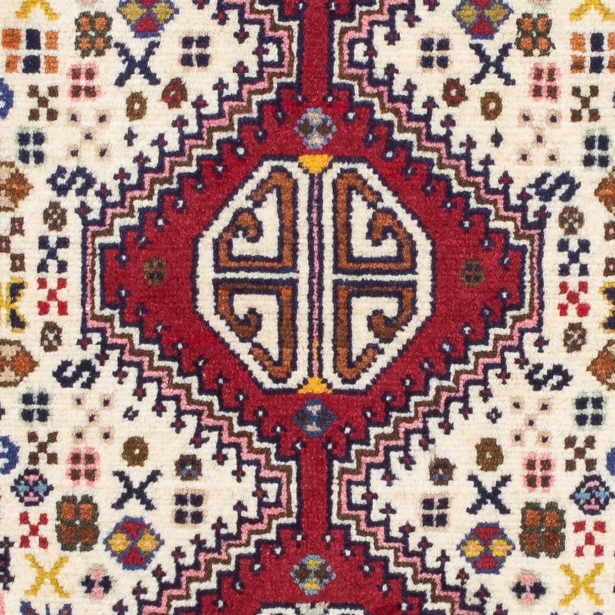 Perserteppich - Nomadic 121 x 80 cm - dunkelrot