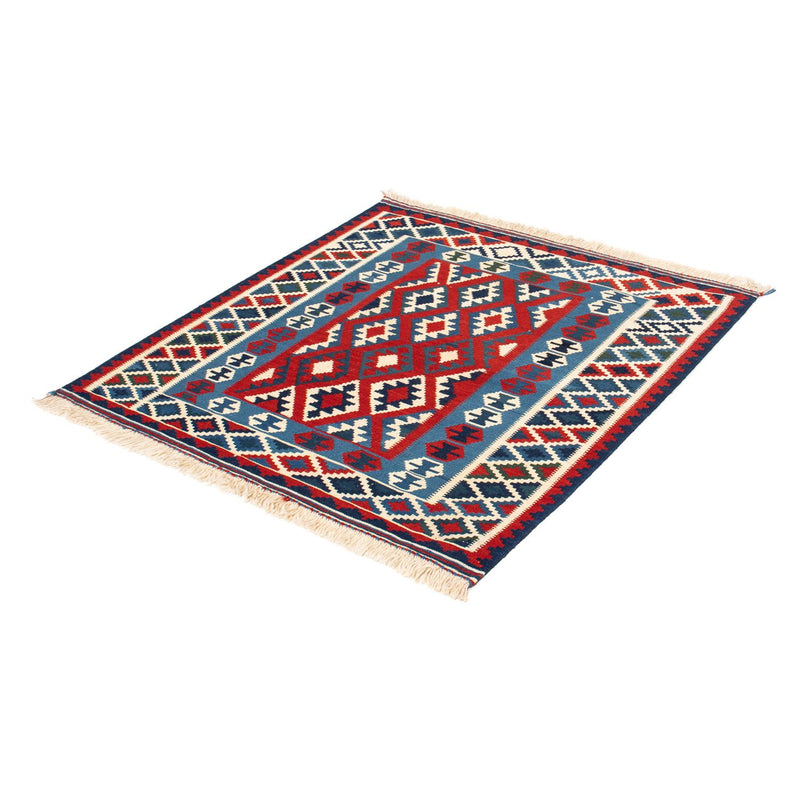 Kelim Teppich - Oriental 104 x 103 cm - dunkelrot