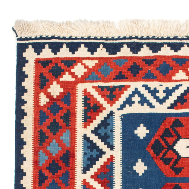 Kelim Teppich - Oriental 105 x 104 cm - dunkelblau