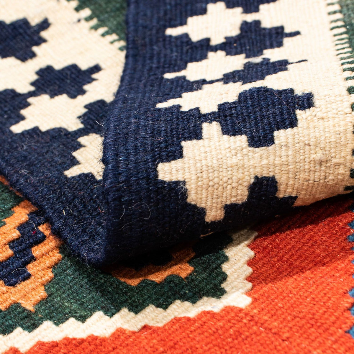 Kelim Teppich - Oriental 105 x 103 cm - rot