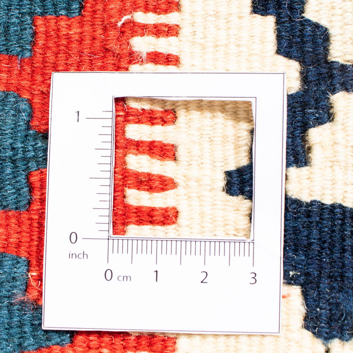 Kelim Teppich - Oriental 125 x 110 cm - blau