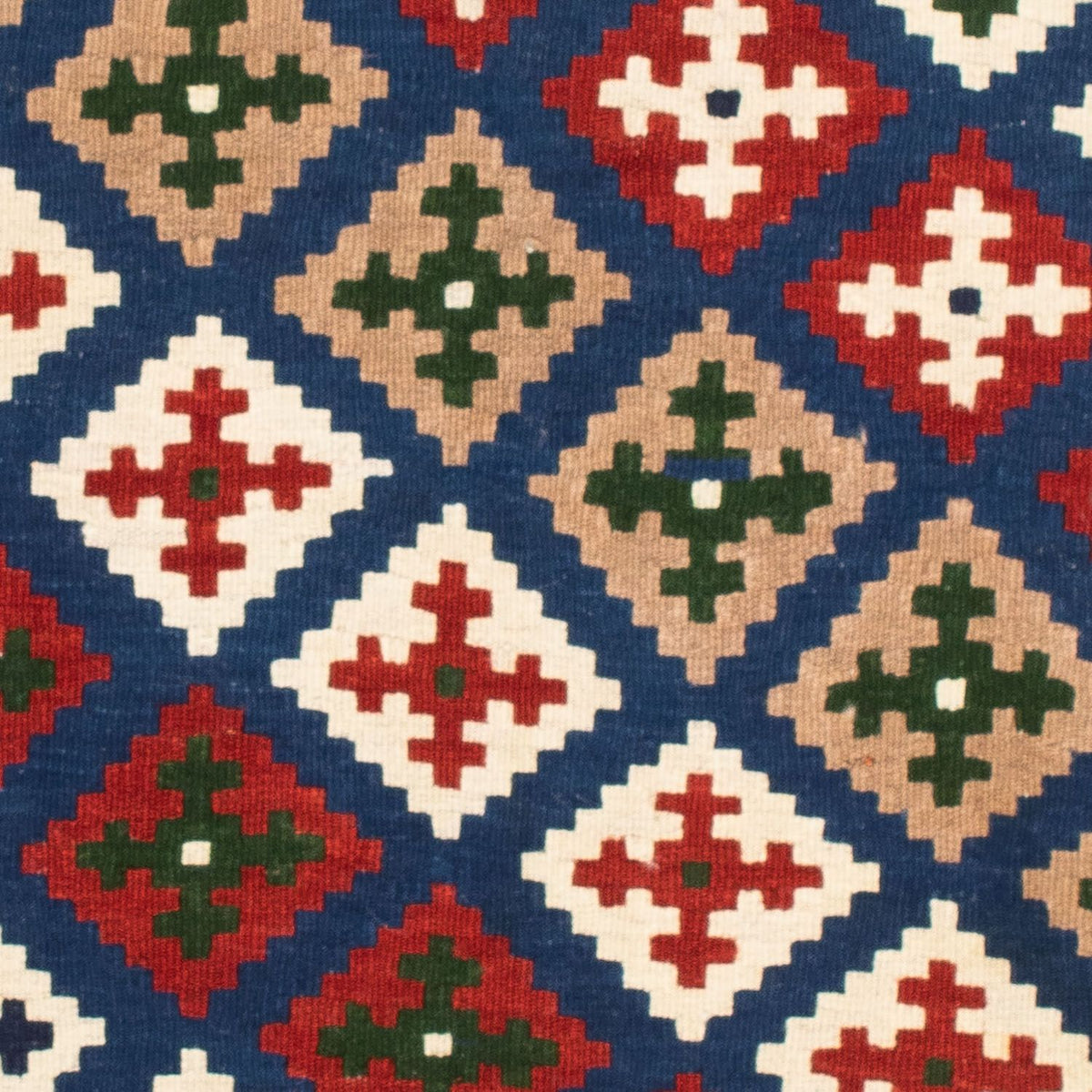 Kelim Teppich - Oriental 103 x 100 cm - dunkelblau