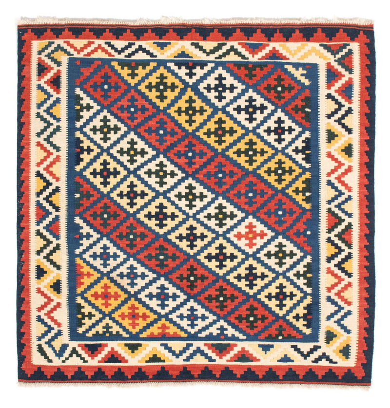 Kelim Teppich - Oriental 104 x 102 cm - blau
