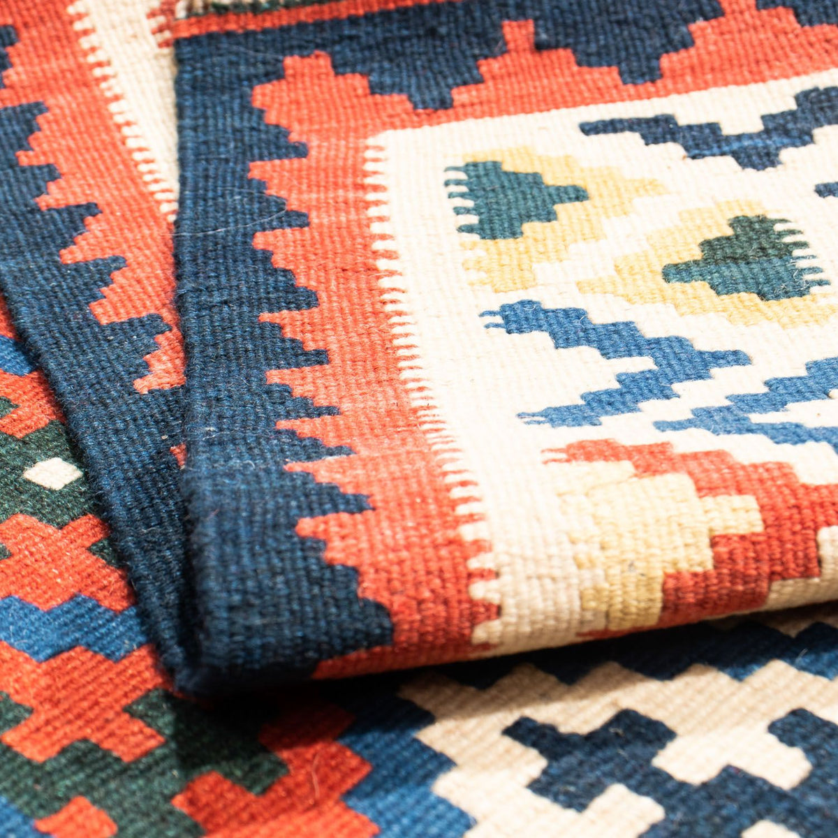 Kelim Teppich - Oriental 104 x 102 cm - blau