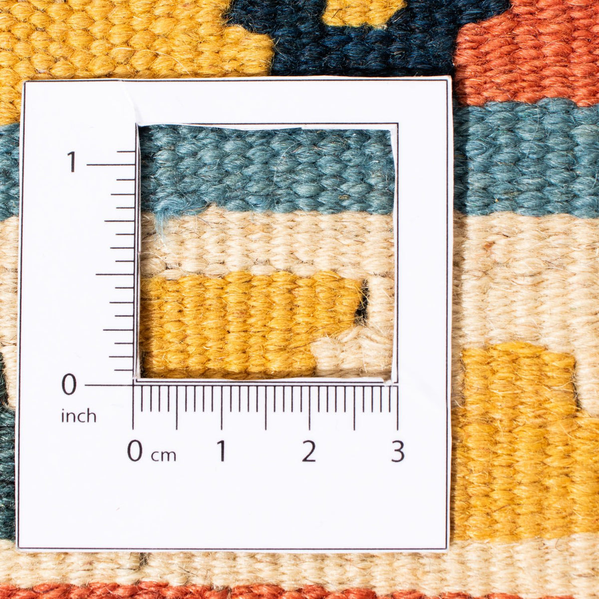 Kelim Teppich - Oriental 100 x 98 cm - hellblau