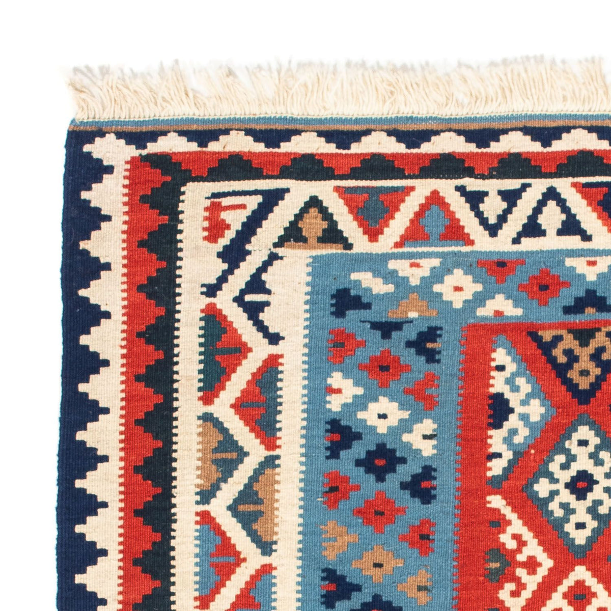 Kelim Teppich - Oriental 104 x 100 cm - mehrfarbig