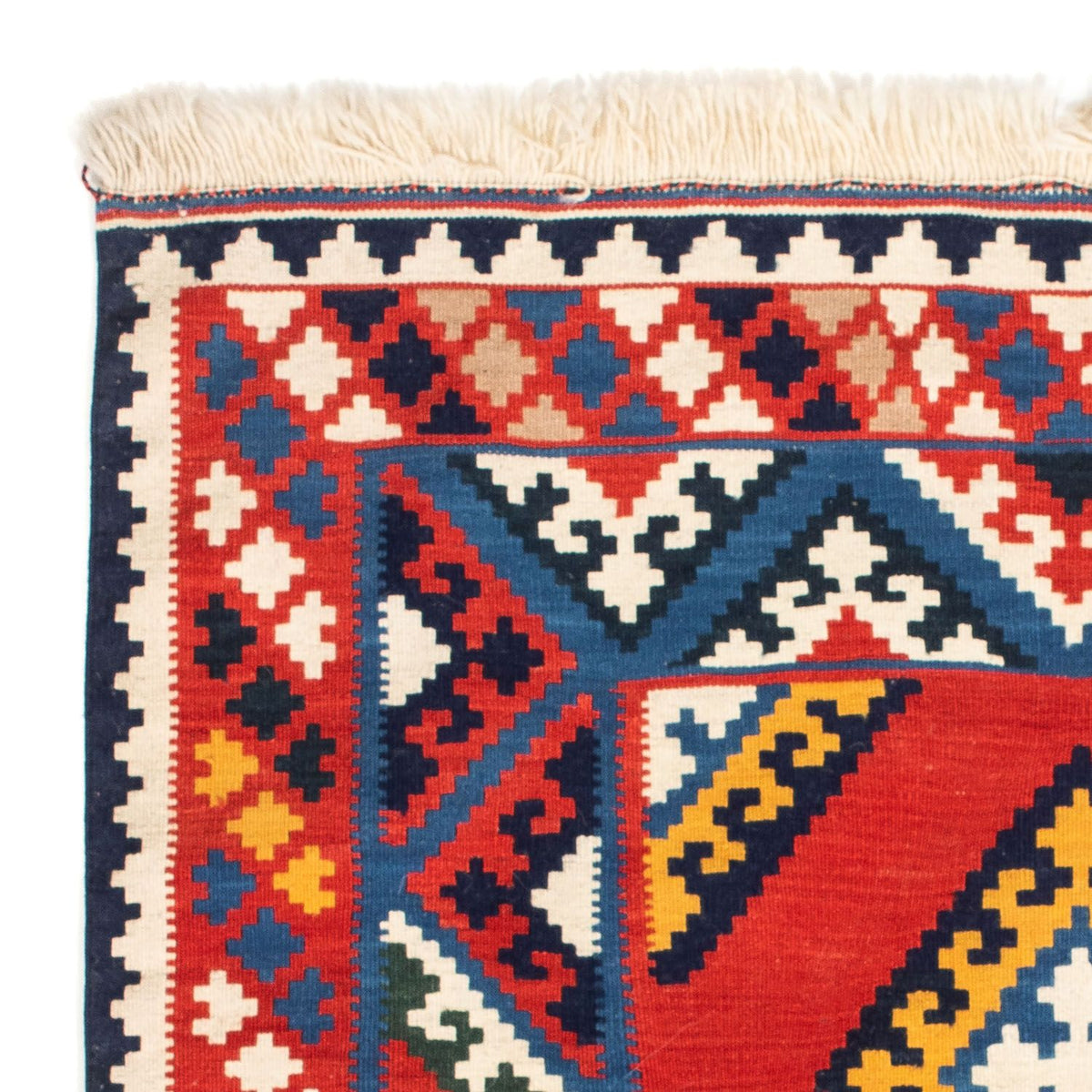 Kelim Teppich - Oriental 113 x 110 cm - rot