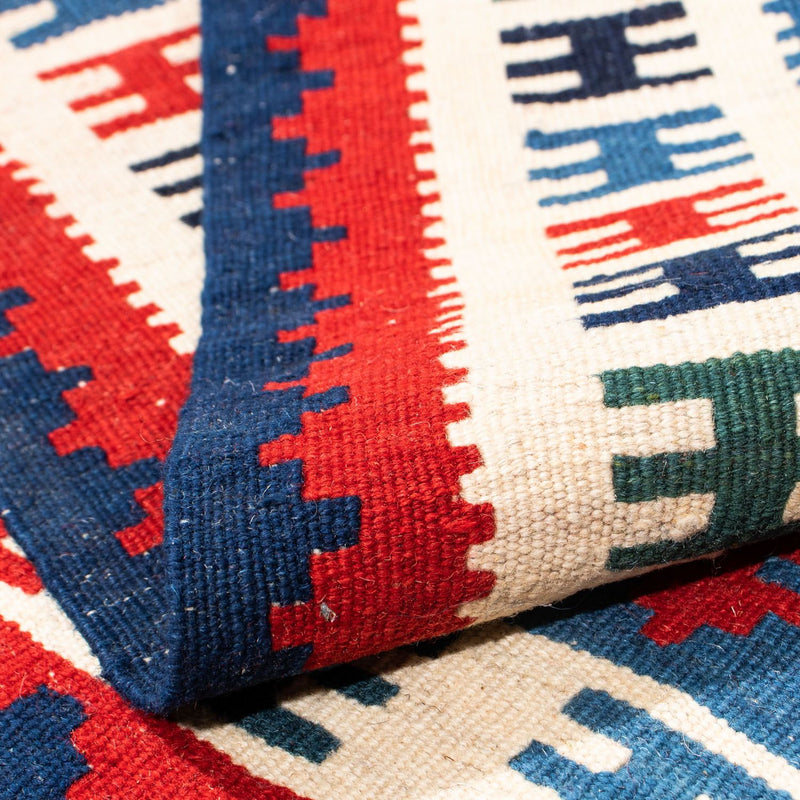 Kelim Teppich - Oriental 106 x 103 cm - blau