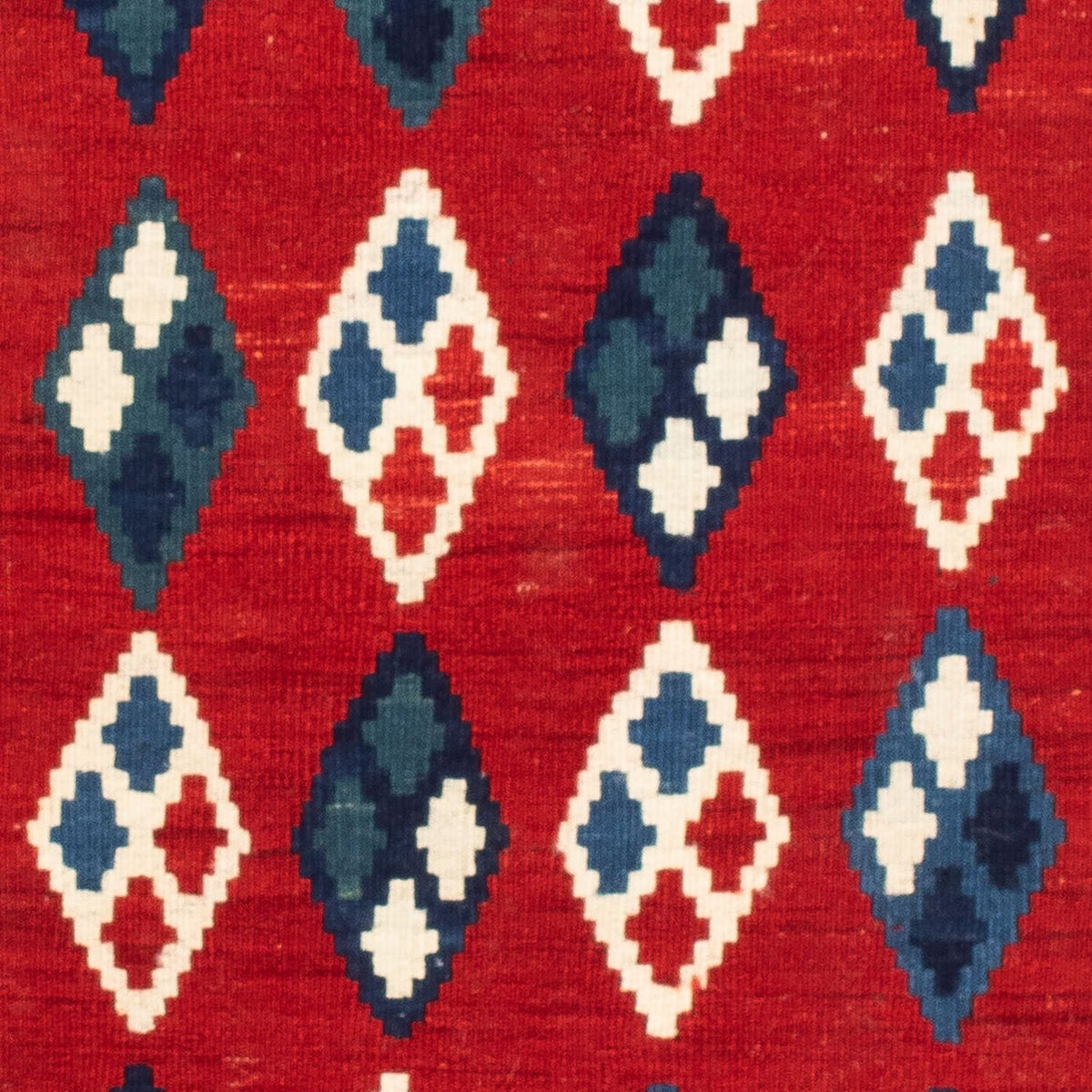 Kelim Teppich - Oriental 104 x 100 cm - dunkelblau