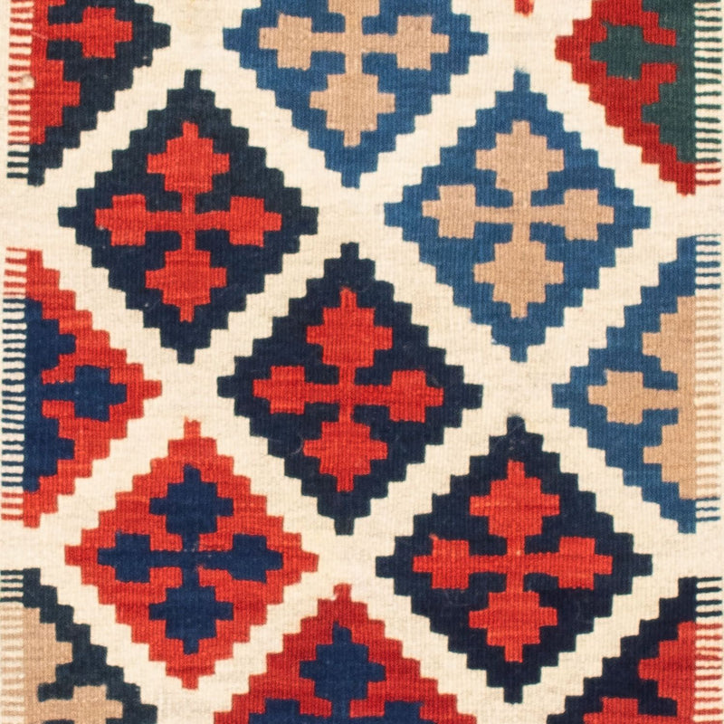 Kelim Teppich - Oriental 104 x 103 cm - blau