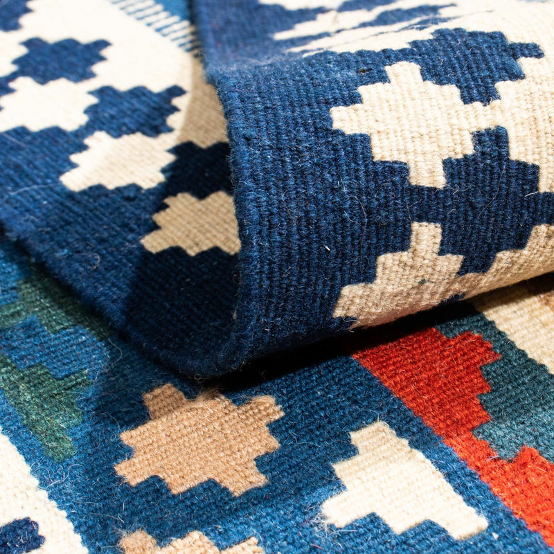 Kelim Teppich - Oriental 104 x 103 cm - blau